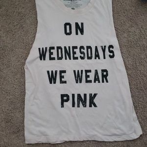 "On Wednesdays We Wear Pink" Tank Top